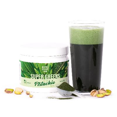 Super GREENS s pistáciovou příchutí – energie, imunita, detox (200 g – 30 dávek)