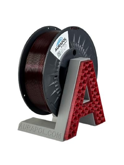 AURAPOL PET-G Filament Red Wine Transparent 1 kg 1,75 mm