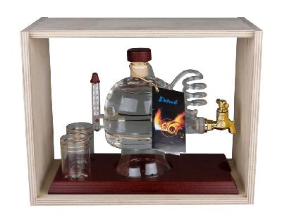 Detesk Švestka 40% 0,35l (dárkové balení sada Adige - lihovar)