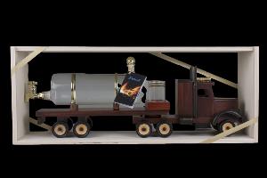 Detesk Švestka 40% 0,5l (dárkové balení tahač s cisternou)