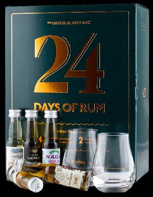 24 Days of Rum 2022 Rumový kalendář 43,7% 0,48L (dárekové balení kalendář 2 sklenice)