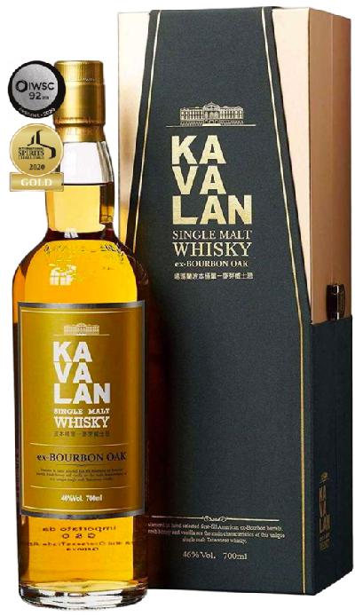 Kavalan Ex-Bourbon Oak 46% 0,7l (karton)