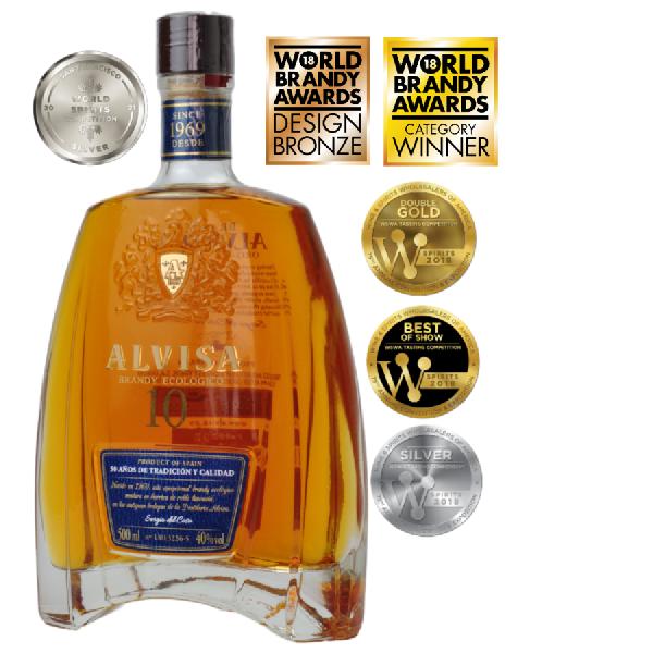 Alvisa 10 Brandy 40% 0,5L – sametová jemnost
