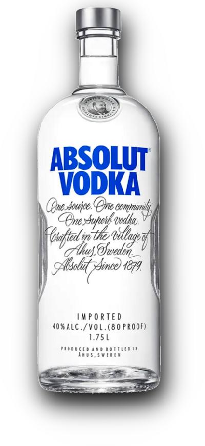 Absolut 40% 1,75l (holá láhev)