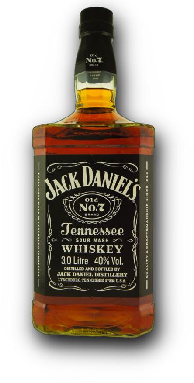 Jack Daniel´s 40% 3,0L (holá láhev)
