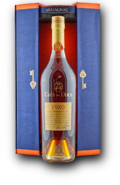 Armagnac Cles Des Ducs 1980 40% 0.7L (dárkové balení kazeta)