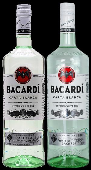 Bacardi Carta Blanca 37,5% 1l (holá láhev)