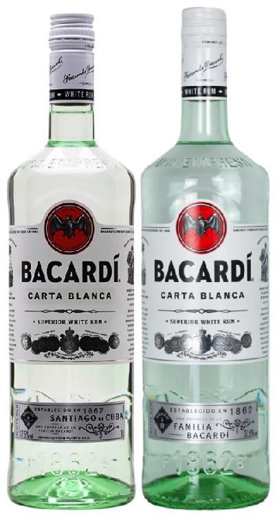 Bacardi Carta Blanca 37,5% 1l (holá láhev)