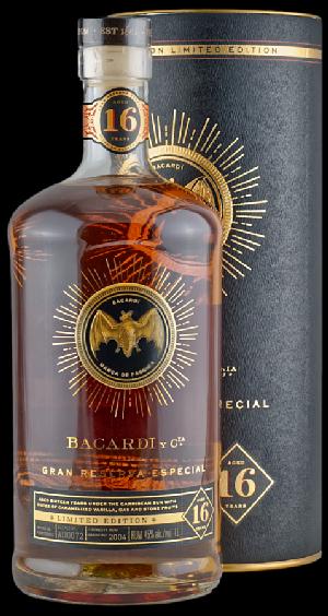 Bacardi 16YO Gran Reserva Especial Limited Edition 45% 1,0L (tuba)