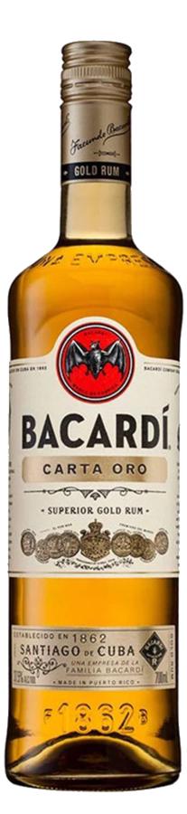 Bacardi Carta Oro Zlatý Rum 37,5 % – 0,7 l