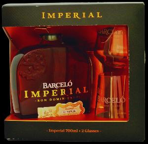 Barcelo Imperial Dominicano 38% 0,7L (dárkové balení s 2 skleničkami)