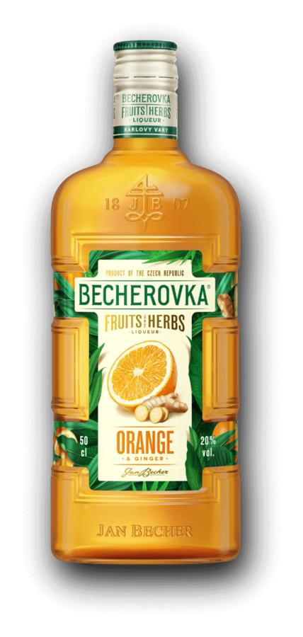 Becherovka Orange & Ginger 20% 0,5L – pomerančovo-zázvorový likér