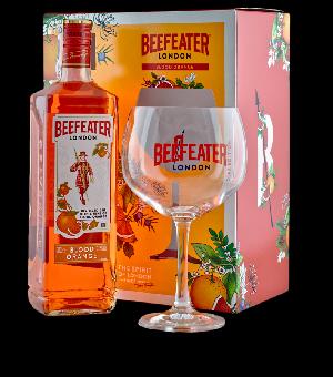 Beefeater Blood Orange 37,5% 0,7L (dárkové balení s 1 sklenicí)