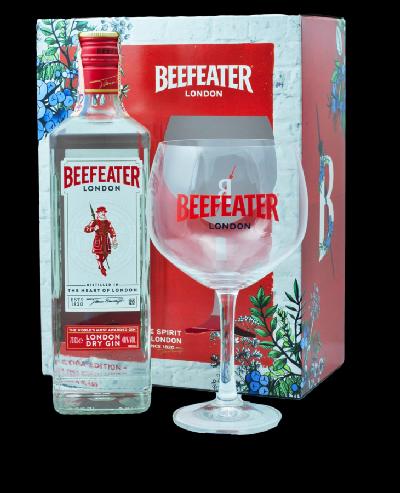 Beefeater 40% 0,7L (dárkové balení s 1 skleničkou)