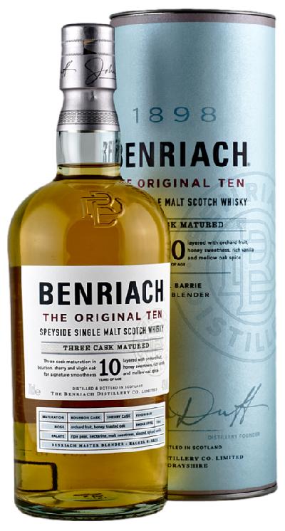 The BenRiach 10YO 43% 0.7L (tuba)
