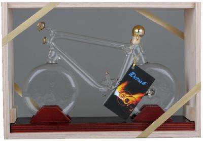 Detesk Švestka 40% 0,2l (dárkové balení kolo pozlacený)