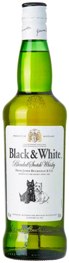 Black & White Scotch Whisky 40% 0.7L (holá láhev)