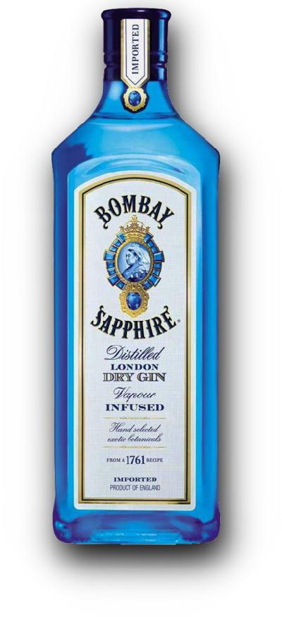 Bombay Sapphire 40% 1,0L (holá láhev)