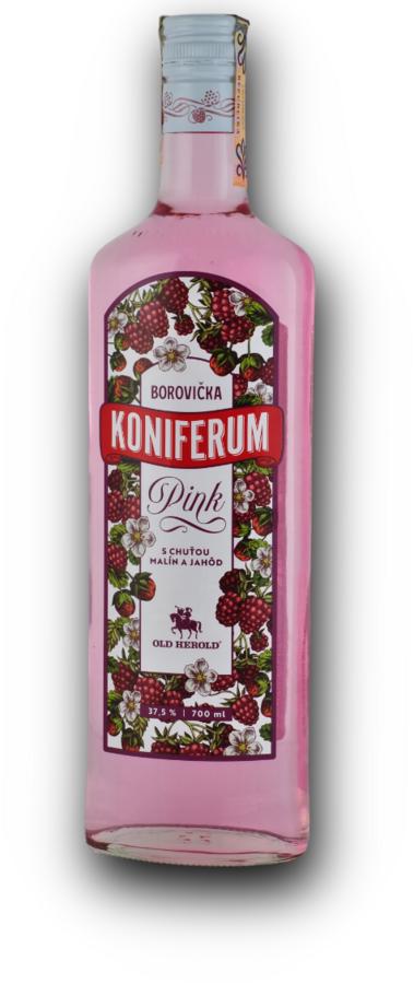 Old Herold Koniferum Pink 37,5% 0,7 l – borovička s malinami