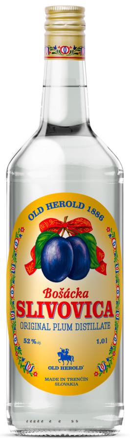 Bošácka Slivovica 52% 1l (holá láhev)