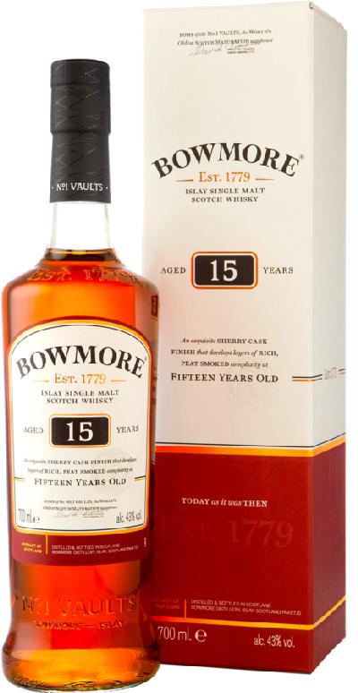 Bowmore 15YO 43% 0,7l (karton)