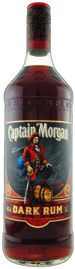 Captain Morgan Dark Rum 40% 1l (holá láhev)