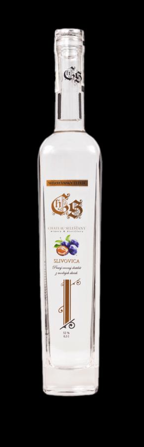 Chateau Selešťany Slivovica – Slivka Stanley 52% 0,5L (holá láhev)