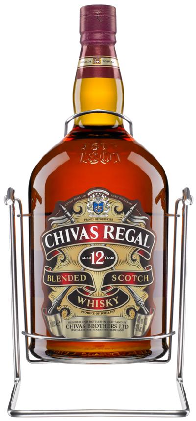 Chivas Regal 12YO stojan 40% 4,5l (dárkové balení s kolískou)