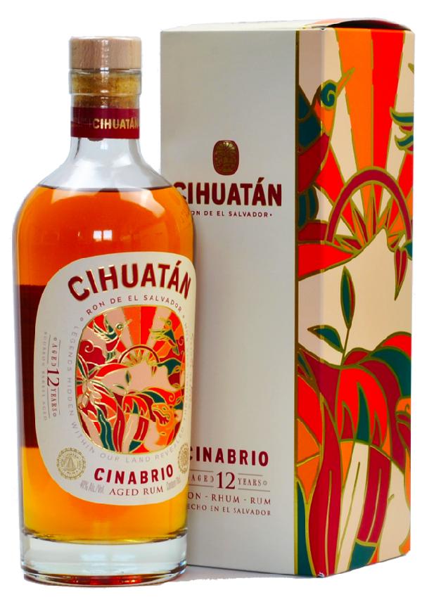 Cihuatán Cinabrio 12YO 40% 0,7L – salvadorský rum, karton
