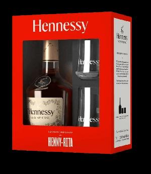 Hennessy Very Special 40% 0,7L (dárkové balení s 2 sklenicemi)