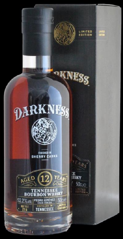 Darkness 12YO Tennessy Bourbon Pedro Ximenez Cask Finish 52,2% 0,5L (karton)