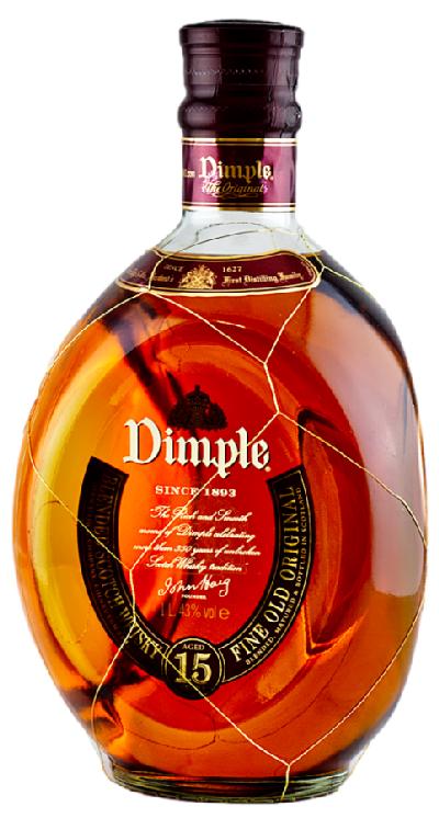 Dimple 15YO 43% 1,0L – blended skotská whisky (holá láhev)