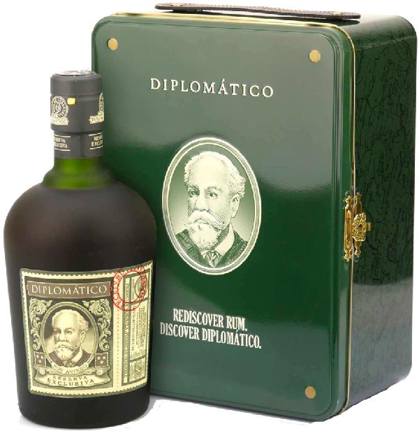 Diplomatico Reserva Exclusiva Rum 40 % – plechový kufřík, 0,7 l