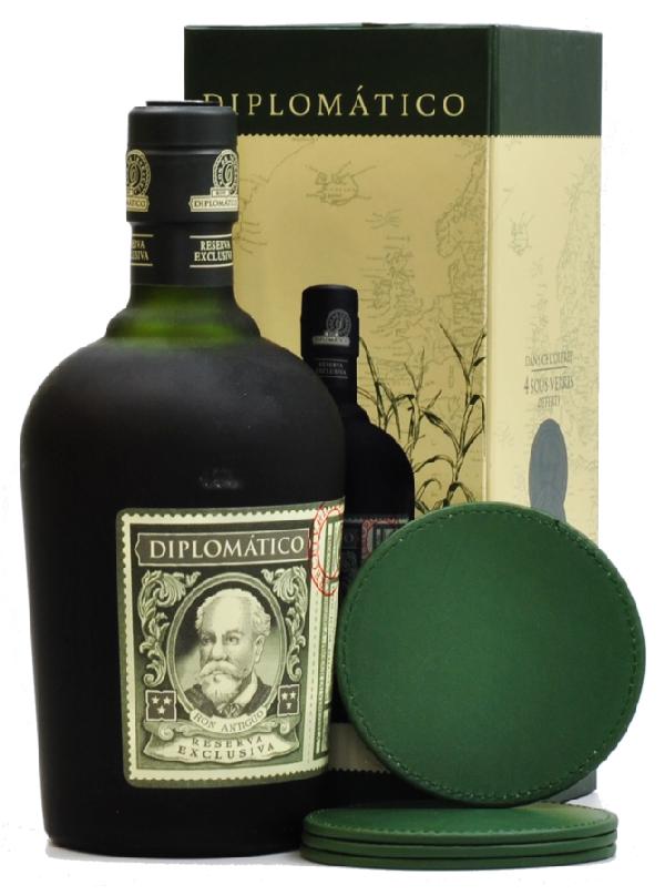 Diplomatico Reserva Rum 40% 0,7 l + 4 podložky pod poháry