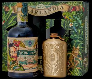 Don Papa Baroko 40% 0,7L (dárkové balení s ploskačkou)