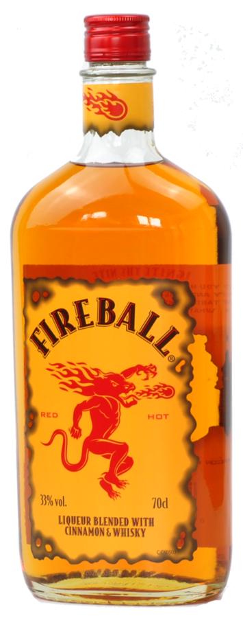 Fireball Cinnamon Whisky Likér 33% 0.7L (holá láhev)