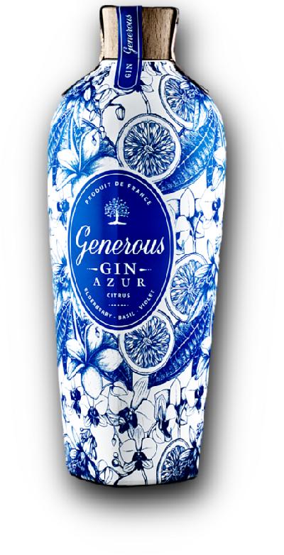 Generous Gin Azur Citrus 40% 0,7L (holá láhev)
