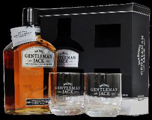 Jack Daniel´s Gentleman Jack 40% 0,7L (dárkové balení s 2 skleničkami)