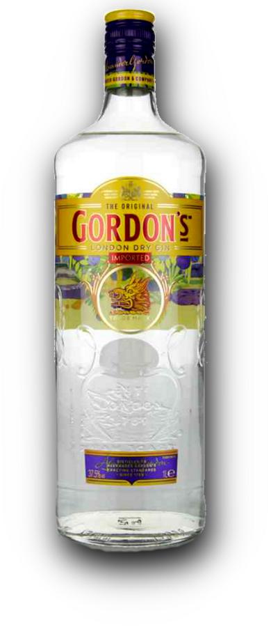 Gordon´s London Dry Gin 37,5% 1,0L (holá láhev)