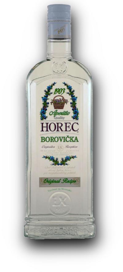 Borovička Horec 40% 0,7l (holá láhev)