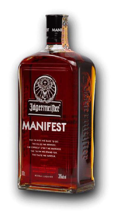 Jägermeister MANIFEST Likér 38% 1L (holá láhev)