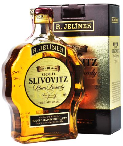 Jelínek Gold Slivovitz 10YO 50% 0.7L (karton)