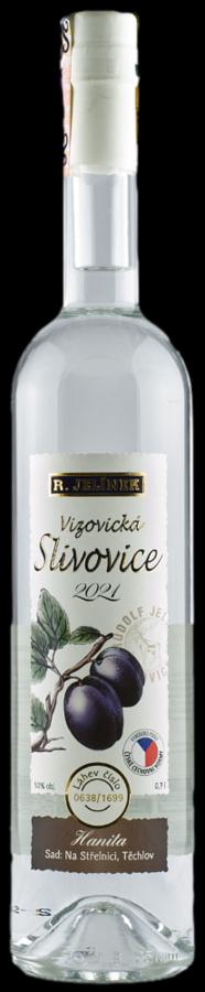 R. Jelínek Vizovická Slivovice 2021 Hanita 50% 0,7L (holá láhev)