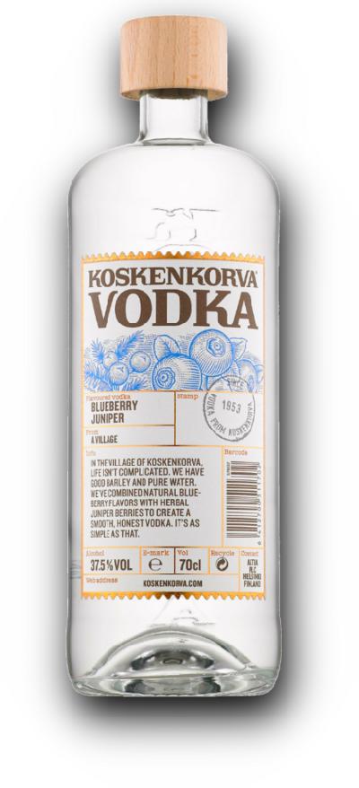 Koskenkorva Blueberry Juniper 37,5% 0,7L (holá láhev)