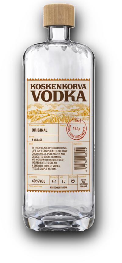 Koskenkorva 40% 1,0L (holá láhev)