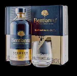 Bentianna Liqueur 38% 0,7L (dárkové balení s 1 sklenici)