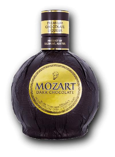 Mozart Pure Black Dark Chocolate Cream 17% 0,5l (holá láhev)