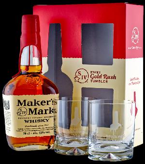 Maker's Mark 45% 0.7L (dárkové balení s 2 skleničkami)
