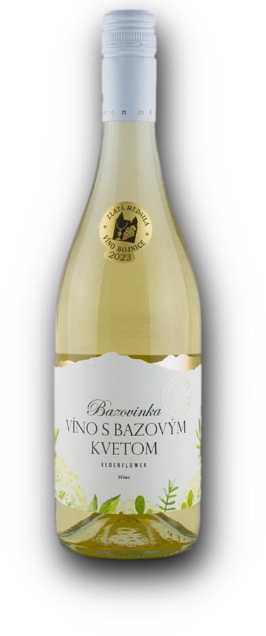 Miluron Bazovinka Bezinkové Víno 10% 0,75L