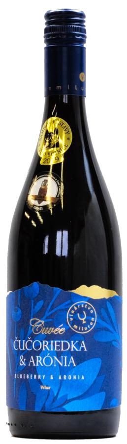 Miluron Borůvka a Arónie víno 11% 0,75 l